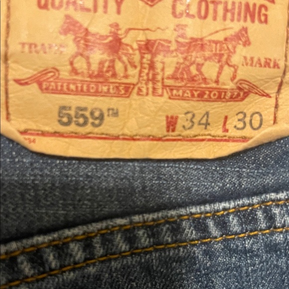 Levi's Men's Dark Blue Straight Jeans 34x30 - Picture 2 of 4